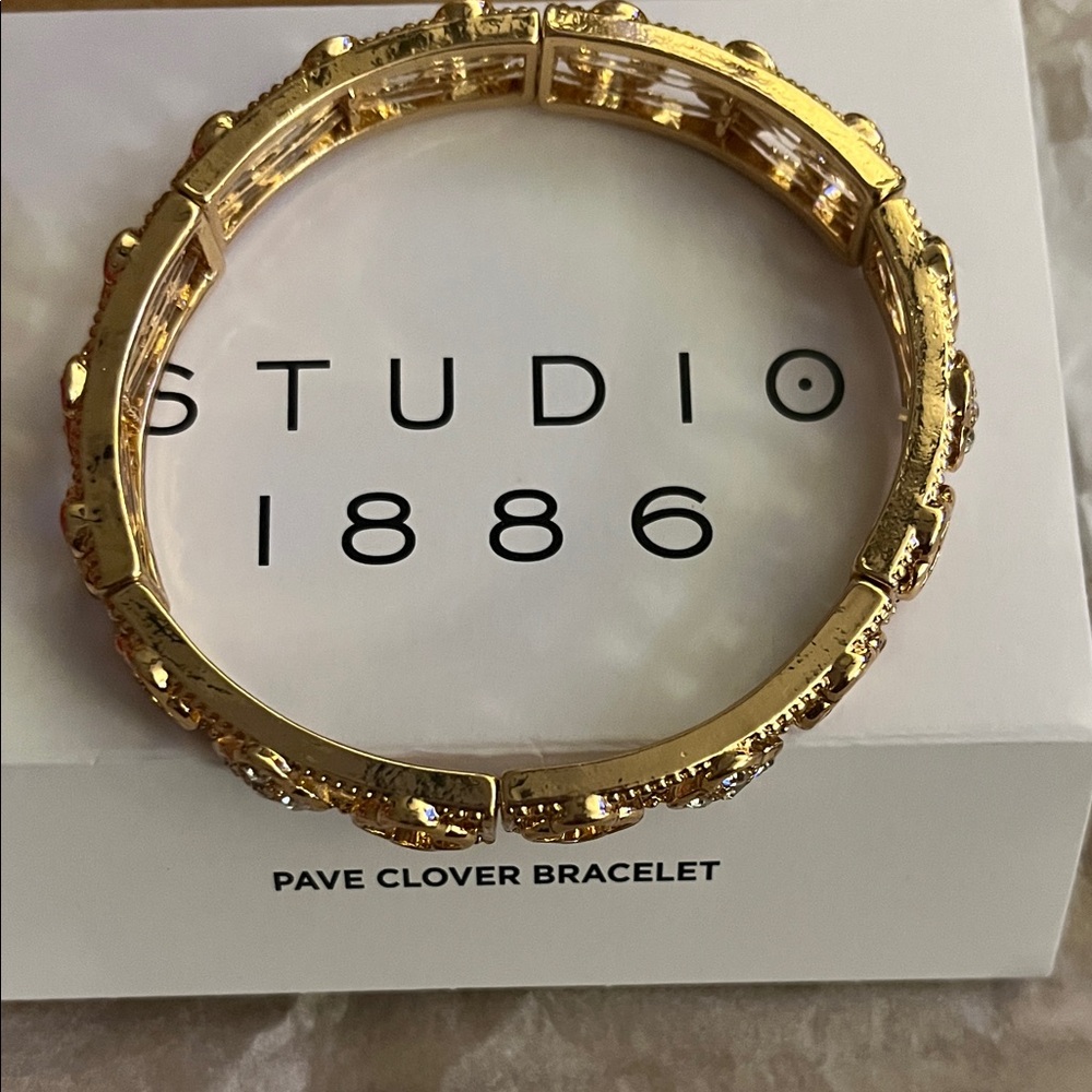 Studio 1886 Gold Textured Bracelet